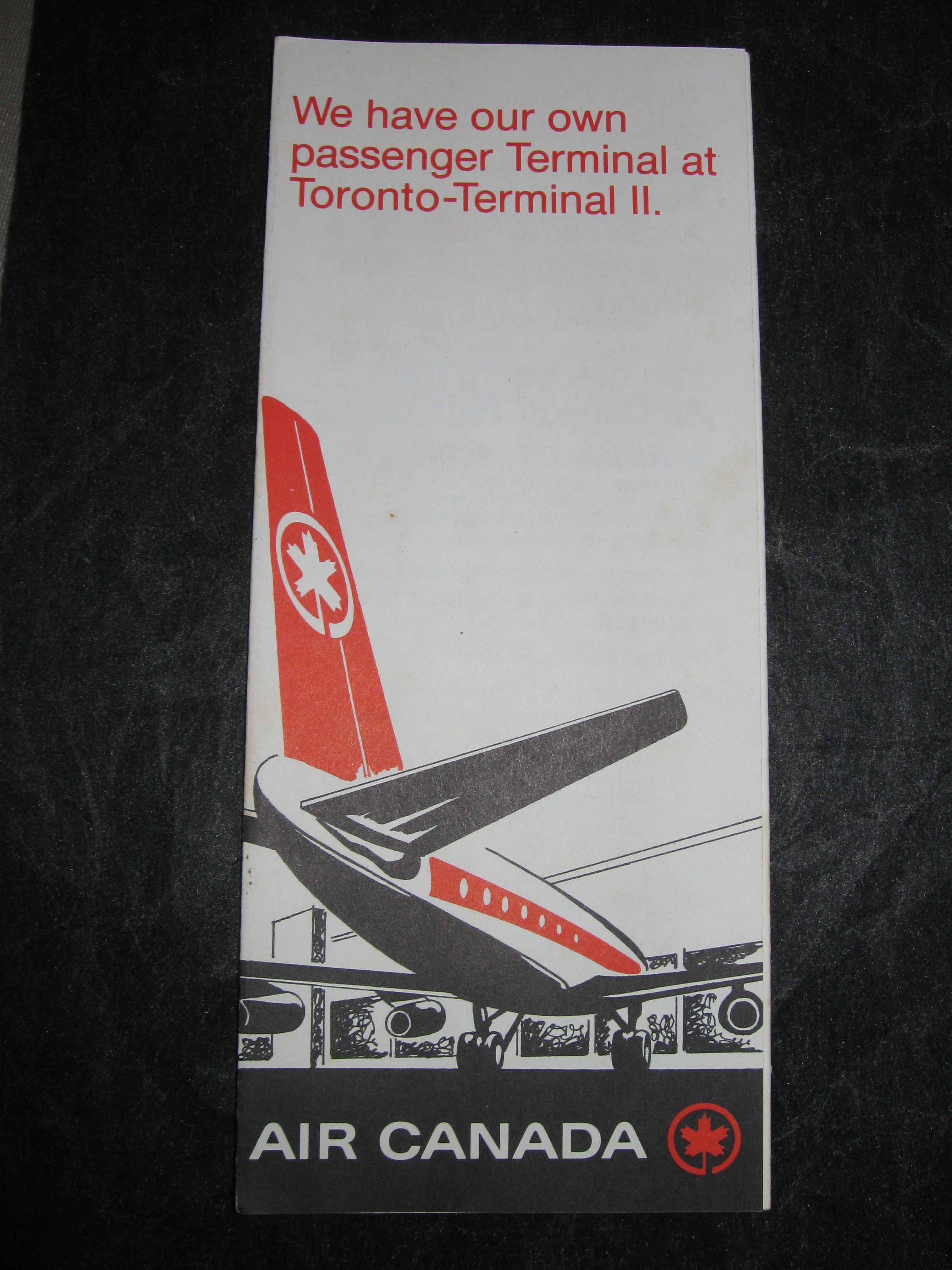 Air Canada Toronto Terminal flier